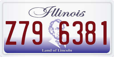 IL license plate Z796381