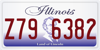 IL license plate Z796382