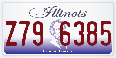 IL license plate Z796385