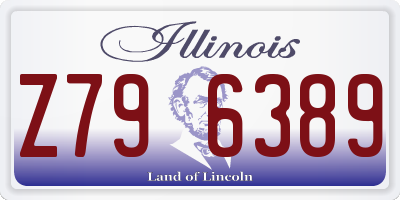 IL license plate Z796389