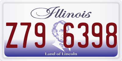 IL license plate Z796398