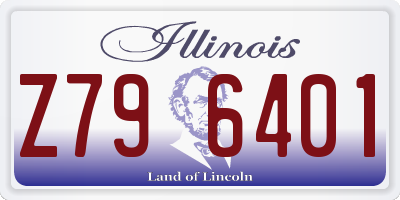 IL license plate Z796401