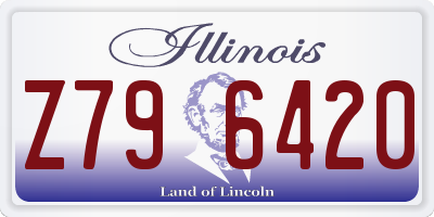 IL license plate Z796420