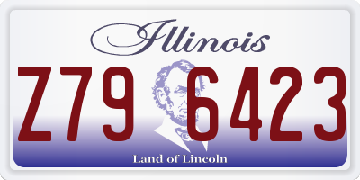 IL license plate Z796423