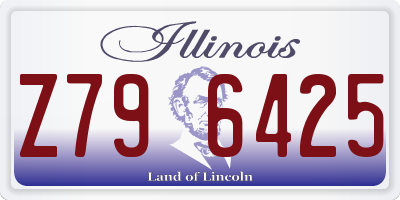 IL license plate Z796425