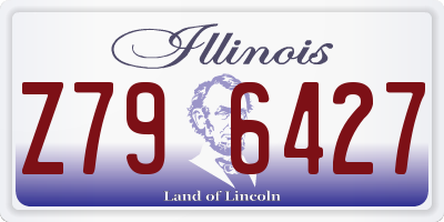 IL license plate Z796427