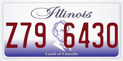 IL license plate Z796430
