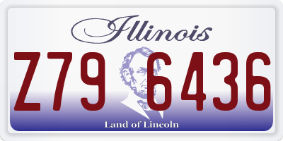 IL license plate Z796436