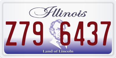 IL license plate Z796437