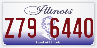 IL license plate Z796440