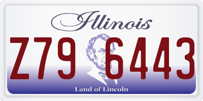 IL license plate Z796443