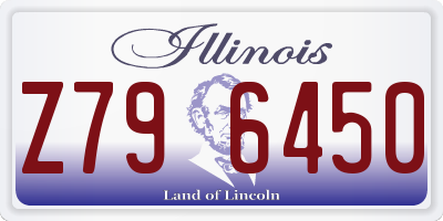 IL license plate Z796450