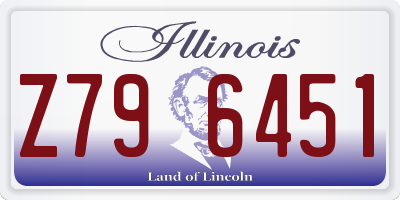 IL license plate Z796451