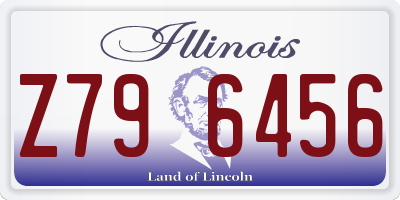 IL license plate Z796456