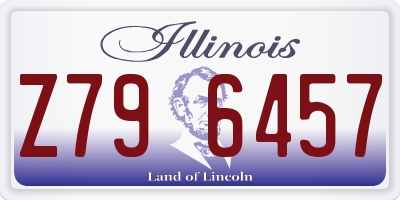 IL license plate Z796457