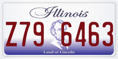 IL license plate Z796463