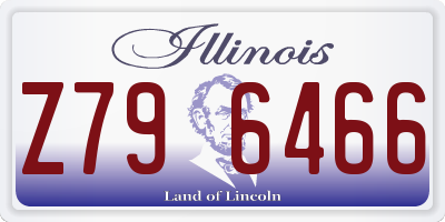 IL license plate Z796466