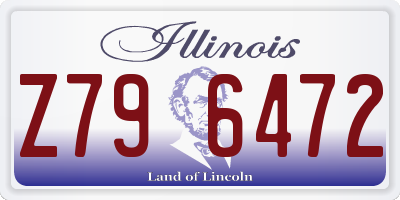 IL license plate Z796472
