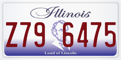 IL license plate Z796475