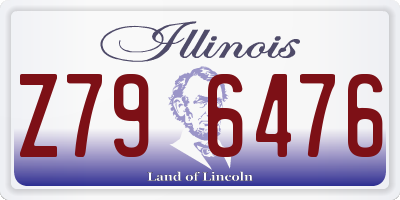 IL license plate Z796476