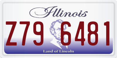 IL license plate Z796481