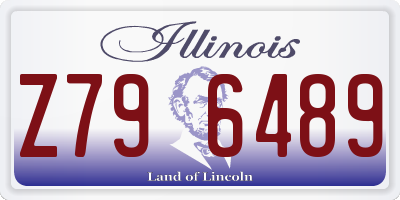 IL license plate Z796489
