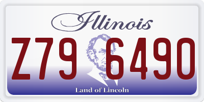 IL license plate Z796490