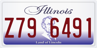 IL license plate Z796491