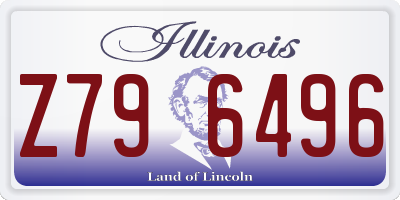 IL license plate Z796496