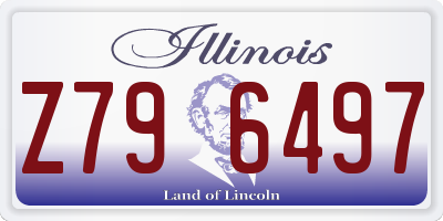 IL license plate Z796497