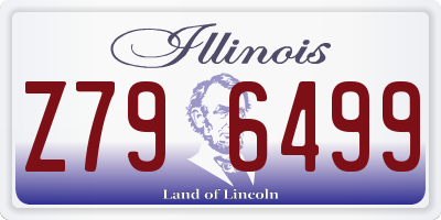 IL license plate Z796499