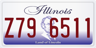 IL license plate Z796511