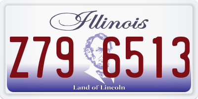 IL license plate Z796513