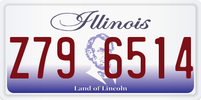 IL license plate Z796514