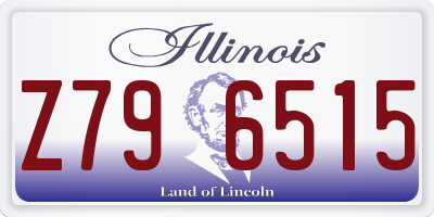 IL license plate Z796515
