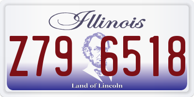 IL license plate Z796518