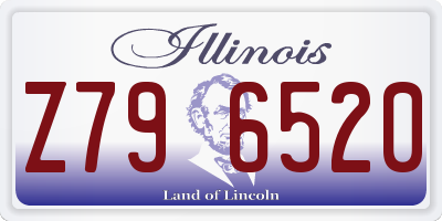 IL license plate Z796520