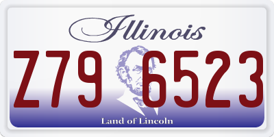 IL license plate Z796523