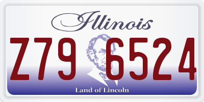 IL license plate Z796524