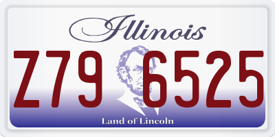 IL license plate Z796525