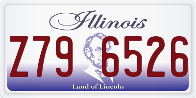 IL license plate Z796526