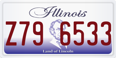 IL license plate Z796533