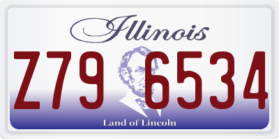 IL license plate Z796534