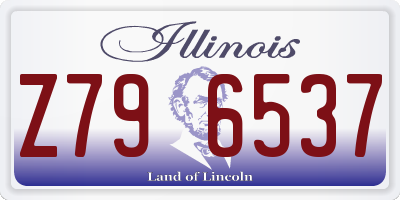 IL license plate Z796537