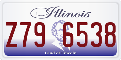 IL license plate Z796538