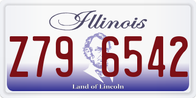 IL license plate Z796542