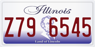 IL license plate Z796545
