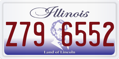 IL license plate Z796552