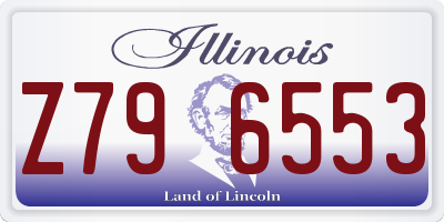 IL license plate Z796553
