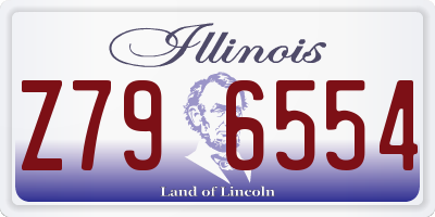 IL license plate Z796554